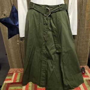 Olive skirt